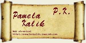 Pamela Kalik vizit kartica